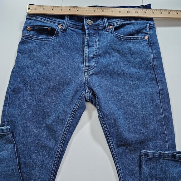 Only & Sons Jeans Men 30x32 (31) Blue Button Fly Skinny Cotton 22005280 Preppy - Picture 4 of 16